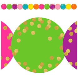 Image for Teacher Created Resources Confetti Circles Border Trim, 2-3/4 x 35 Inches from School Specialty