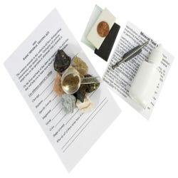 Image for Geoscience Mineral Test Kit with 9 Minerals, 8 Accessories from School Specialty
