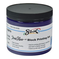 Sax Water Soluble Block Printing Ink, 1 Pint Jar, Violet Item Number 1299774