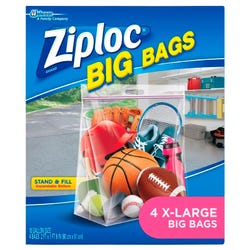 Image for Ziploc Big Bag, Extra Large, Clear, Pack of 16 from School Specialty