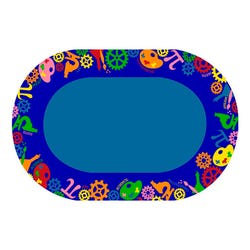 Image for Childcraft STEAM Carpet, 6 x 9 Feet, Oval from School Specialty