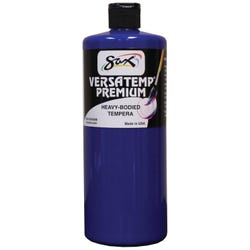 Sax Versatemp Premium Heavy-Bodied Tempera Paint, 1 Quart, Primary Blue Item Number 1592718