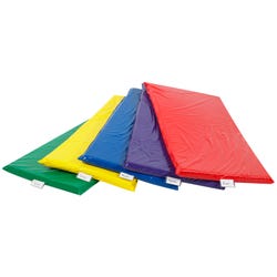Childcraft Rainbow Rest Mats, 48 x 24 x 2 Inches, Vinyl, Assorted Colors, Pack of 5, Item Number 2026827