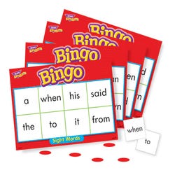 Image for Trend Enterprises Sight Words Bingo - Set of 46 Words and 36 Playing Cards from School Specialty