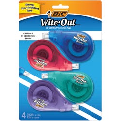 Image for BIC Wite-Out EZ Correct Correction Tape, White, Pack of 4 from School Specialty