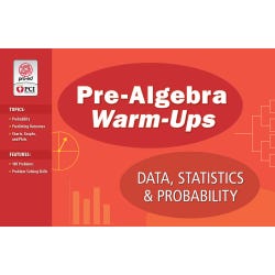 Image for PCI Educational Publishing Pre-Algebra Warm-Ups, Data, Statistics and Probability from School Specialty