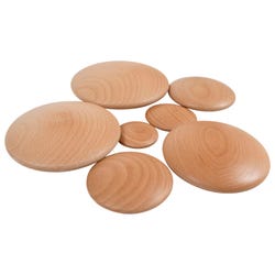 Image for TickiT Natural Wooden Buttons, Set of 7 from School Specialty