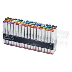 Image for Copic Sketch Marker Set, 72 color basic set. from School Specialty