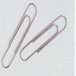 Image for School Smart Smooth Paperclips, 1-1/4 Inches, Silver, Pack of 100 from School Specialty