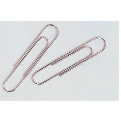 School Smart Smooth Paperclips, 1-1/4 Inches, Silver, Pack of 100 084472