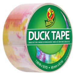 Image for Duck Tape Printed Duct Tape, 1.88 Inches x 10 Yards, Tie Dye from School Specialty