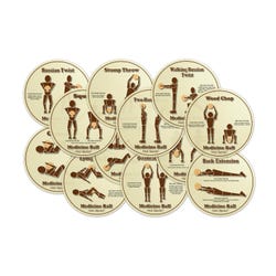 Image for HotSpots Medicine Ball Spots, 8-1/2 Inches, Set of 12 from School Specialty