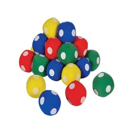 Image for Sportime Hook-N-Loop Target Balls, 2-1/2 Inches, Blue/Red/Yellow/Green, Set of 24 from School Specialty