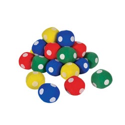 Image for Sportime Hook-N-Loop Target Balls, 2-1/2 Inches, Blue/Red/Yellow/Green, Set of 24 from School Specialty