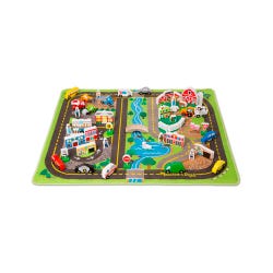 Melissa & Doug Deluxe Road Rug Play Set, Multi-Color, Item Number 1609388