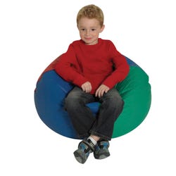 Image for Children's Factory Premium Bean Bag Chair, 26 Inches, Vinyl, Rainbow from School Specialty