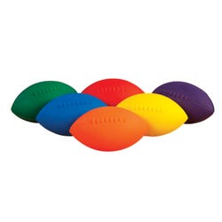 FlagHouse Flying Colors Foam Footballs, Youth Size, Set of 6 2120270