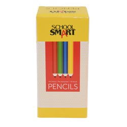 Image for School Smart No 2 Pencils, Hexagonal with Latex-Free Erasers, Assorted Body Colors, Pack of 144 from School Specialty
