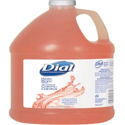 Dial Corp. Hair and Body Shampoo, 1 Gallon, Peach, Pack of 4, Item Number 1538725