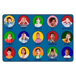 Image for Childcraft Photo-Fun All My Feelings Carpet, 6 x 9 Feet, Rectangle from School Specialty