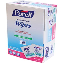 Image for Purell Antimicrobial Sanitizing Hand Wipe, Clear, Pack of 100 from School Specialty
