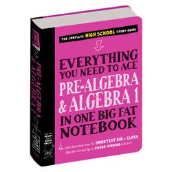 Image for Workman Publishing Everything You Need to Ace Pre-Algebra and Algebra 1 in One Big Fat Notebook from School Specialty