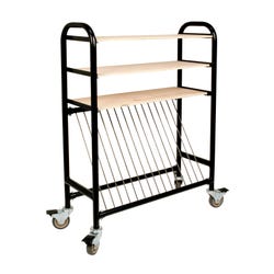 Image for Brent Mobile Kiln Shelf Cart, 36 x 14-1/2 x 47-3/4 Inches, 4 Inch Rubber Swivel Casters from School Specialty