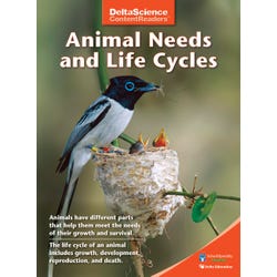 Delta Science Content Readers Animal Needs and Life Cycles Red Book, Pack of 8, Item Number 1278100
