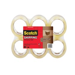 Image for Scotch Commercial-Grade Shipping Tape Refill, Pack of 6, Clear from School Specialty
