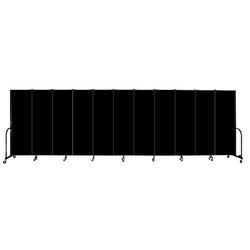 Image for Screenflex Acoustical Portable Welding Screens, 16 Ft 9 In x 29-1/2 x 88 Inches, Black from School Specialty