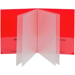 Image for C-Line Classroom Connector Portfolio, Letter Size, Red, Pack of 15 from School Specialty
