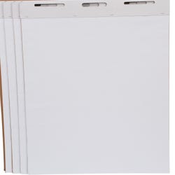Image for School Smart Easel Paper Pad, Unruled Flip Chart, 34 x 27 Inches, 50 Sheets, Pack of 4 from School Specialty
