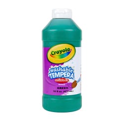 Image for Crayola Artista II Washable Tempera Paint, Green, Pint from School Specialty