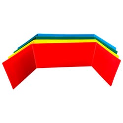 Image for Flipside Corrugated Plastic Study Carrel, 12 x 48 Inches, Assorted Colors, Pack of 24 from School Specialty