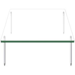 Image for Kantek Glass Monitor Riser -- Monitor Riser, Glass, 39-2/5"Wx10-1/5"Dx3-1/4"H, Clear from School Specialty