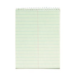 Image for TOPS Wirebound Steno Notebook, 6 x 9 Inches, Gregg Ruled, Green Tint, 60 Sheets, Pack of 12 from School Specialty