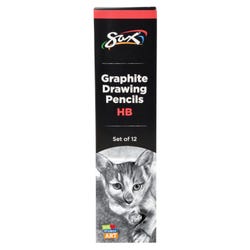 Image for Sax Graphite Drawing Pencil Pack, HB Lead Hardness Degree, Set of 12 from School Specialty
