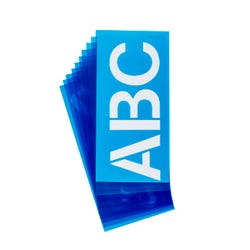Image for Westcott Plastic Die-Cut Capital Letter Stencil, 3 in, Clear Blue from School Specialty