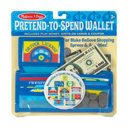 Image for Melissa & Doug Pretend-to-Spend Wallet, 45 Pieces from School Specialty