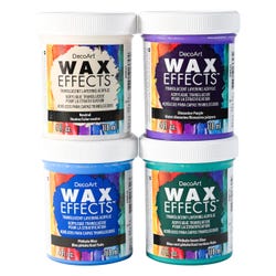 DecoArt Wax Effects, Assorted Cool Colors, Set of 4 Item Number 2135322