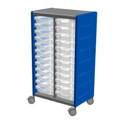 Image for Classroom Select Geode Tall Cabinet, Double Wide, with 24 Tote Trays from School Specialty