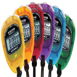Image for Accusplit Survivor 2 Series Stopwatch Set of 6 Translucent Colors from School Specialty
