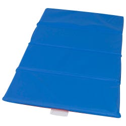 Children's Factory 4-Fold Nap Mat 1 Inch, 48 x 24 x 1 Inches, Red/Blue, Item Number 1359970