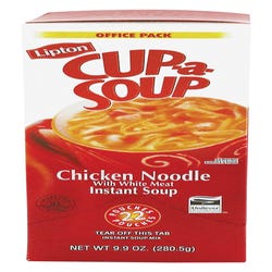 Image for Lipton Chicken Noodle Cup-A-Soup, 0.45 Ounce, Pack of 22 from School Specialty