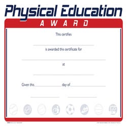 Hammond & Stephens Raised Print Physical Education Recognition Award, 11 x 8-1/2 inches, Pack of 25, Item Number 2103090
