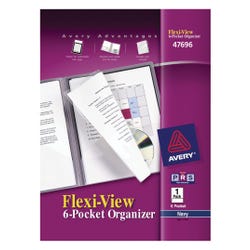 Image for Avery Flex-View 6-Pocket Organizer, Letter Size, Navy Blue from School Specialty