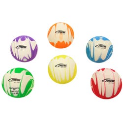 Image for Sportime No Bounce Balls, Assorted Swirl Colors, Set of 6 from School Specialty