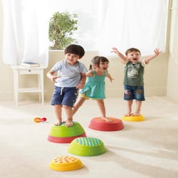 Image for Weplay Rainbow River Stones, Set Includes 2 Small, 2 Medium and 2 Large from School Specialty