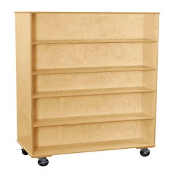 Image for Classroom Select Mobile Adjustable Shelf Bookcase, Double Sided, 48 x 24 x 67 Inches from School Specialty