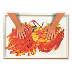 Image for Roylco Fingerpaint No-Mess Paint and Play Tray, 12 x 18 Inches, White from School Specialty